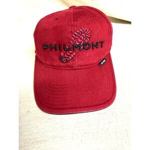 Philmont Scout Ranch Hat Red Strapback BSA Boot Logo West Coast Novelty Cap